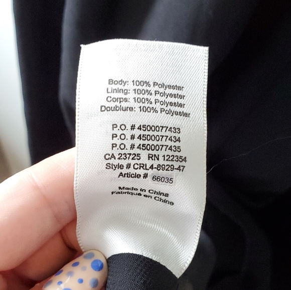 Aritzia Wilfred Black Tie Front Midi Dress - Picture 8 of 8